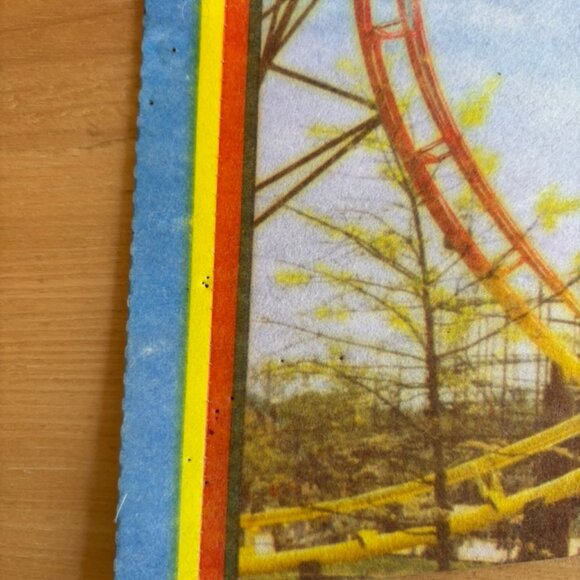 Vintage Kings Island Theme Amusement Park Rare Felt Pennant with Brochure - Picture 5 of 12
